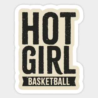 Hot Girl Basketball Sticker